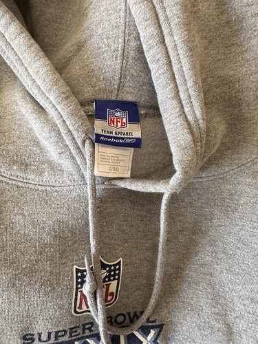 Rare Reebok Super Bowl NEW ENGLAND PATRIOTS On-Field Hooded Sweater Size Large L - Picture 4 of 5