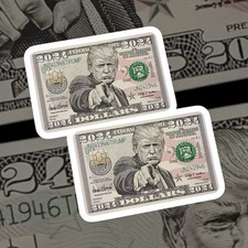 2PCS President Donald Trump MAGA US Dollar Credit Debit Card Skin Sticker Covers