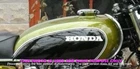 Honda CB550 Steel Green Black Fuel Petrol Tank with Cap 1974 Model /FIT FOR