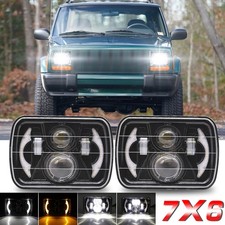 5x7 7x6 Inch Led Headlight For 1986-1995 Jeep Wrangler Yj 1984-2001 Cherokee Xj