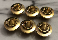 Set of 6 Gold Guitar Tuner Ferrules/Bushings