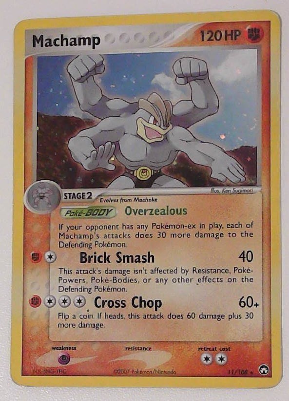 Machamp 11/108 Holo Rare Power Keepers Pokemon Lightly Played