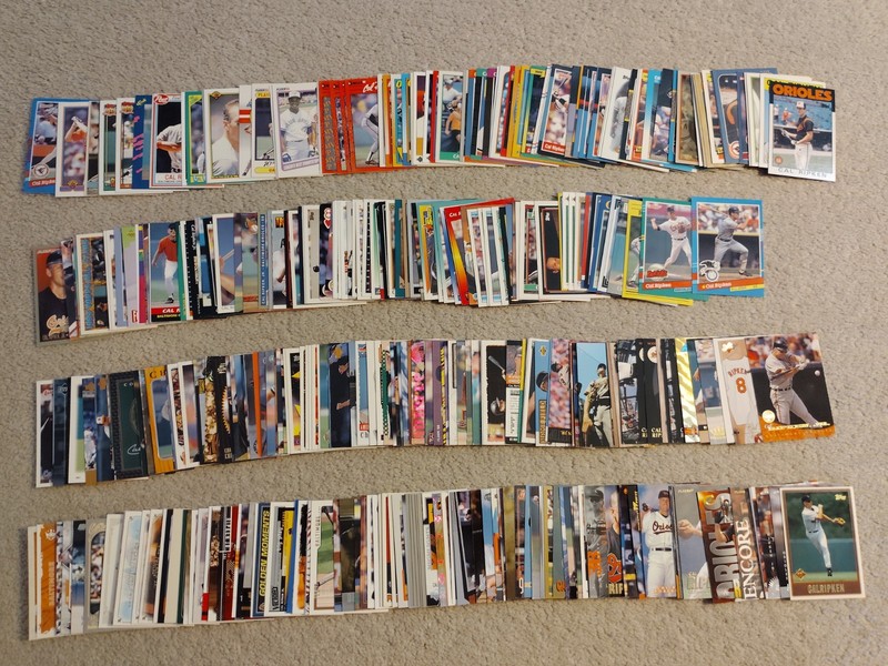 (399) 1986-2022 CAL RIPKEN JR MASSIVE LOT ALL DIFFERENT BRANDS INSERTS NRMT HOF