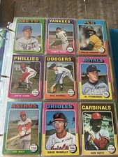 1975 Topps Baseball Partial Set 539/660 various conditions on cards 