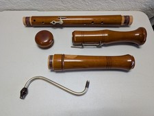 Wooden Bass Recorder MADE IN GERMANY Vintage Real Wood UnBranded