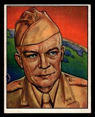 1951 Bowman Red Menace #24 General Ike In Command EX/MT *h1