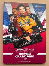 Lando Norris, Russell & Lewis Hamilton Hand Signed 2025 F1 + COA & PSA QO Card