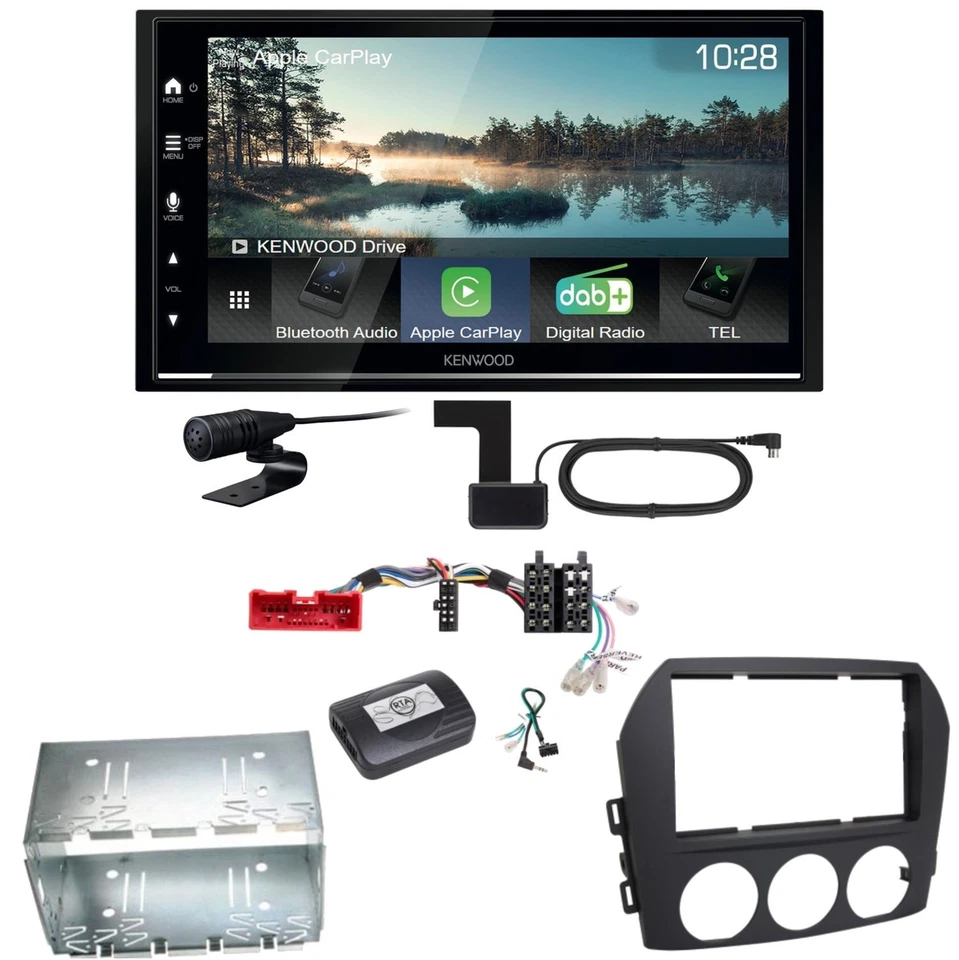 Kenwood DMX7722DABS Android Auto CarPlay Bluetooth Einbauset für Mazda MX-5 NC - Bild 1 von 1