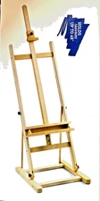 Beechwood Studio H-Frame Easel Storage + Tray Holds Art up to 48" Canvas New NIB