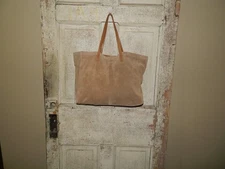 Mark And Graham Soho Italian Suede Tote Camel