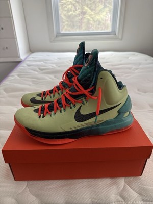 Nike KD 5 All Star Extraterrestrial 2013 Kevin Durant Area 72 Lime, Size 12