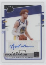 2020-21 Panini Clearly Donruss Rated Rookie Nico Mannion #RRA-NCM Auto 1tc5