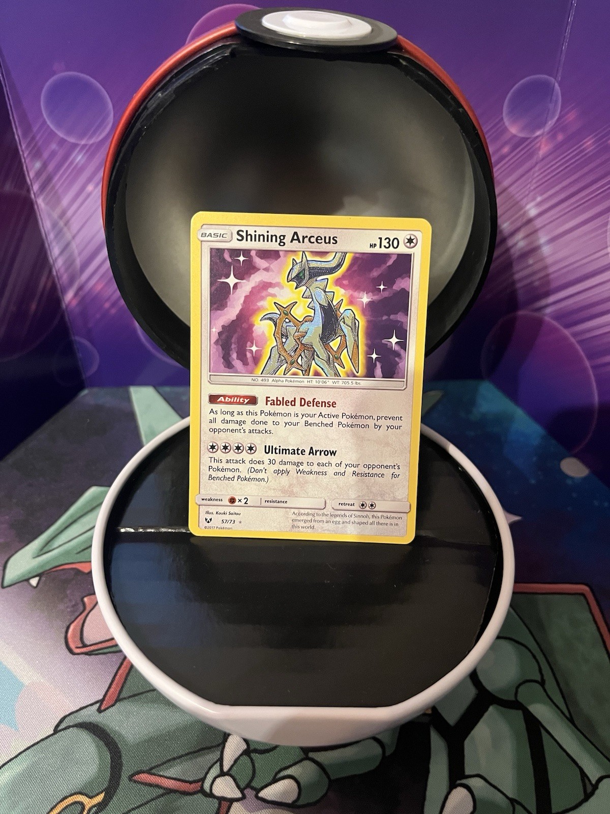 Shining Arceus 57/73 Shining Legends Holo Pokemon TCG