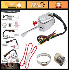 Universal 12v Turn Signal Switch With Flasher Chrome Led Blinker For Hot Rods 