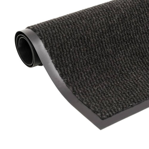 Dust Control Mats 2 pcs Rectangular Tufted 60x90 cm Black - Picture 2 of 3