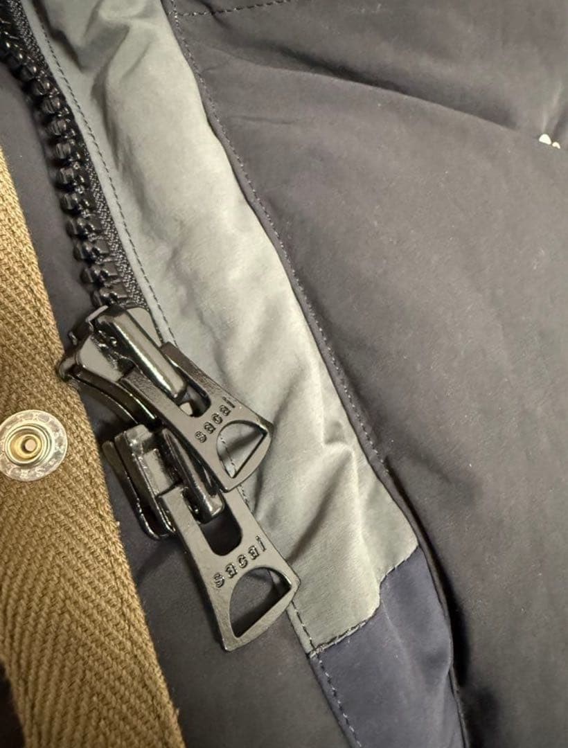 USED SACAI PATCHWORK PADDED DOWN JACKET VERYGOOD - image 9