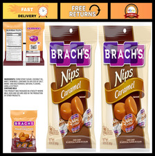 Caramel Hard Candy Nips, Individually Wrapped, 3.25oz Bags, Bulk Pack of 24