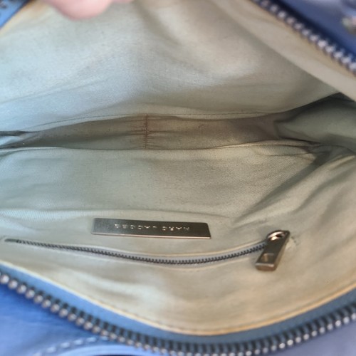 Marc Jacobs Schultertasche hellblau Leder mittelgroß Vintage Push Lock - Bild 5 von 12