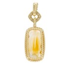 David Yurman 18k Yellow Gold Diamond Accent Citrine Twist Bezel Pendant #JB672-3 — photo 5