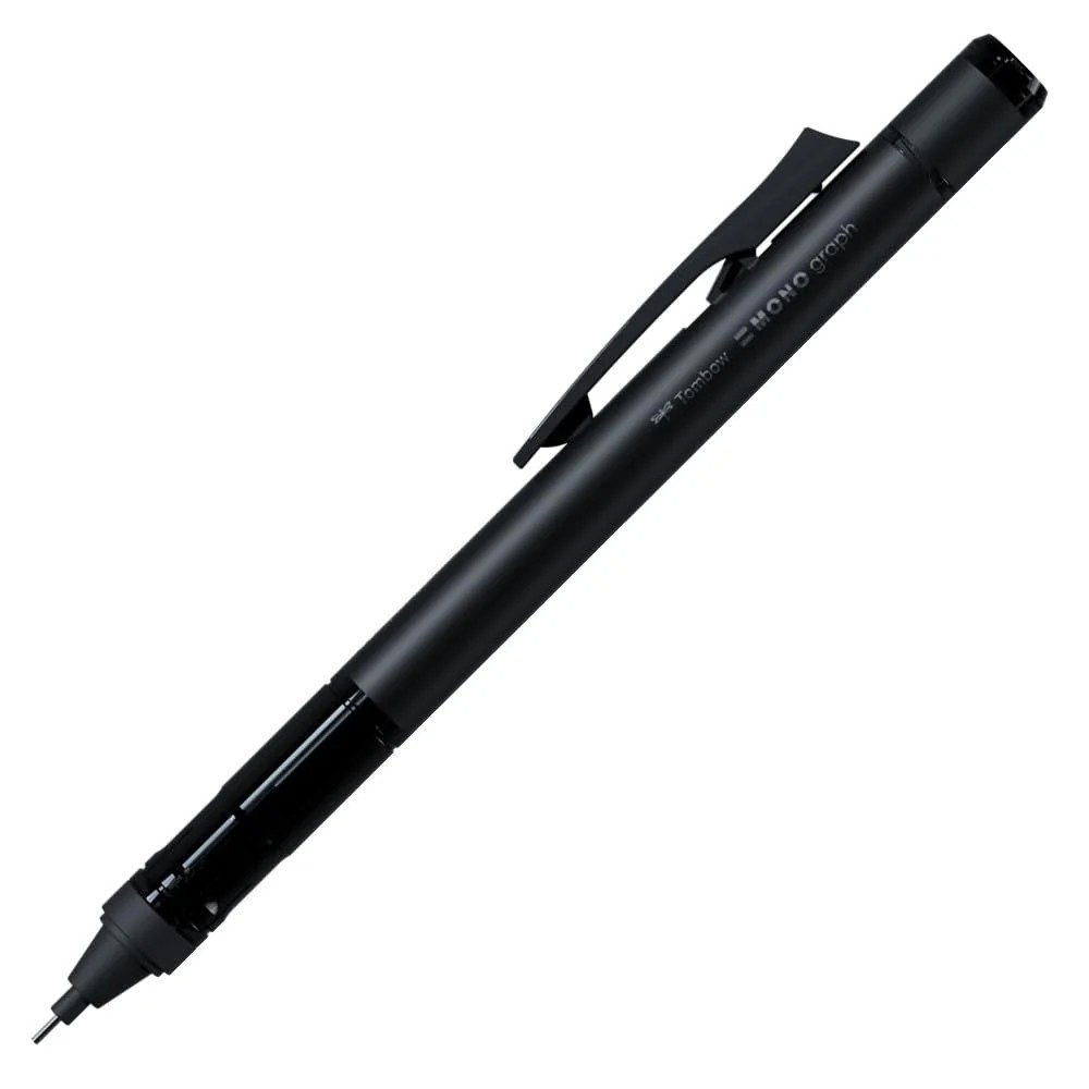 Tombow MONO graph TUNE 0.5mm Shake Mechanism Mechanical Pencil Full Black,DPA165