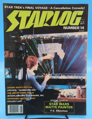 Starlog Magazine #14 June 1978 Star Wars Matte Painter, Star Trek, Skylab