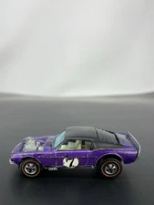 1971 Boss Hoss Purple Hot Wheels All Original Redline Black Roof HK Door Decals