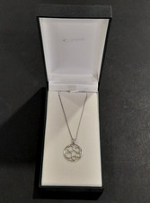 Scottish Ortak 925 Sterling Silver Meira Circle Pendant Necklace Malcolm Gray