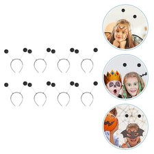 8 Pcs Hair Balls for Girls Pompom Ponytail Bands Baubles Headband