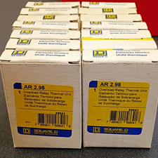 Square D Thermal Overload Relay Unit AR2.98 Made In USA Sold Individually New!