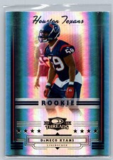 DeMeco Ryans 198 2006 Donruss Threads Rookie #/999 Houston Texans Card. rookie card picture