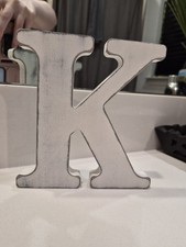 Wooden Letter "K" Sign Decor