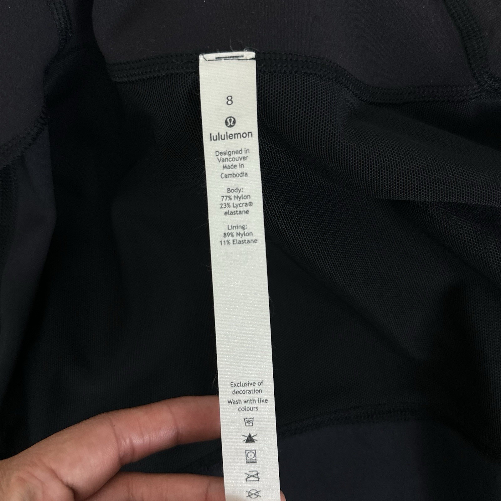 Lululemon Define Cropped Jacket Gold Special Edition Black Size 8 Rare Yoga Gym image 10