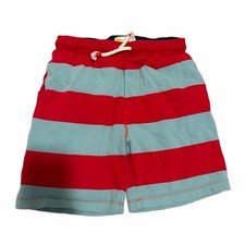 Mini Boden Boys 12Y Large Jersey Baggies Red and Blue Shorts