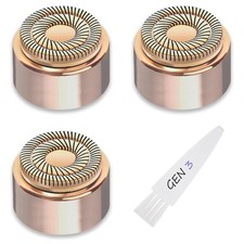 Generation 3 Facial Hair Remover Replacement Heads 1 Count Pack of 3 , Gold