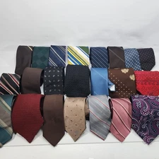 22 Vintage Ties Bundle Work Silk Polyester Buffoms Ruffini Liebert Resilio Fancy