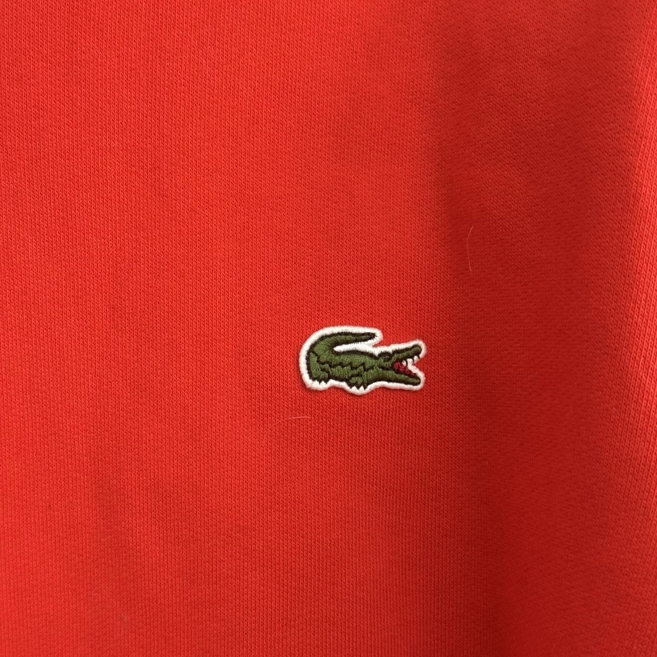 Chaqueta deportiva Lacoste cremallera completa roja y negra para hombre talla M Foto 4 de 4
