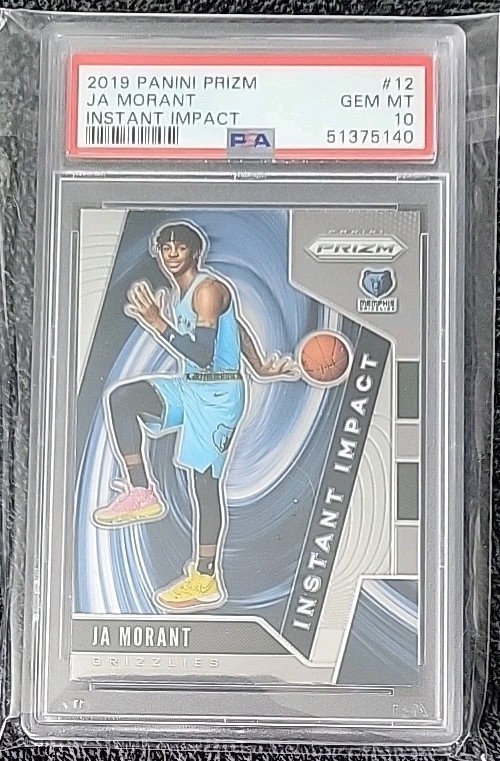 2019-20 Prizm Instant Impact Ja Morant RC Rookie Grizzlies PSA 10