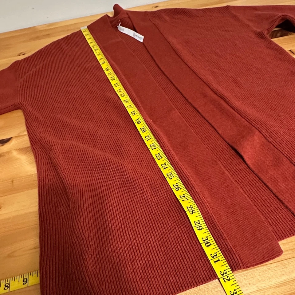 Suéter Lululemon Mezcla de Lana Merino Acanalado Largo Envolvente Mujer 12 Cayena Foto 3 de 4