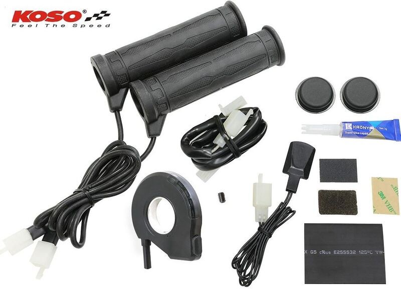 Poignées chauffantes pour quad KOSO avec regulateur de temperature 5 niveaux - 4