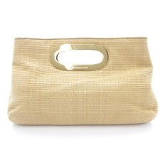 Borsa pochette Michael Kors in paglia beige tono oro borsa F/C Per saperne...