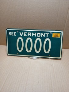 1973 VERMONT LICENSE PLATE SAMPLE
