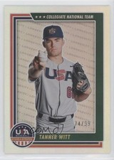 2022 Panini USA Baseball Stars & Stripes Holo Gold 74/99 Tanner Witt #41 0g4