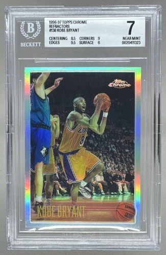 Kobe Bryant 1996 Topps Chrome #138R 138 Refractor Rookie RC HOF BGS 7