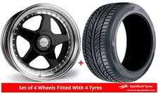 Alloy Wheels & Tyres 15" Dare DR-F5-SL For Ford Sierra 82-93