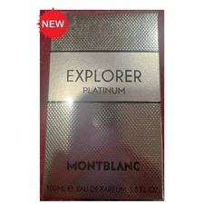 Explorer Platinum by Mont Blanc 3.3 oz EDP Cologne for Men with new Box.