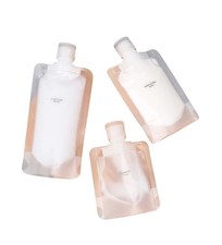 10 Pack Travel Pouches for Toiletries, Size Portable Containers,Stand Up Pouc...