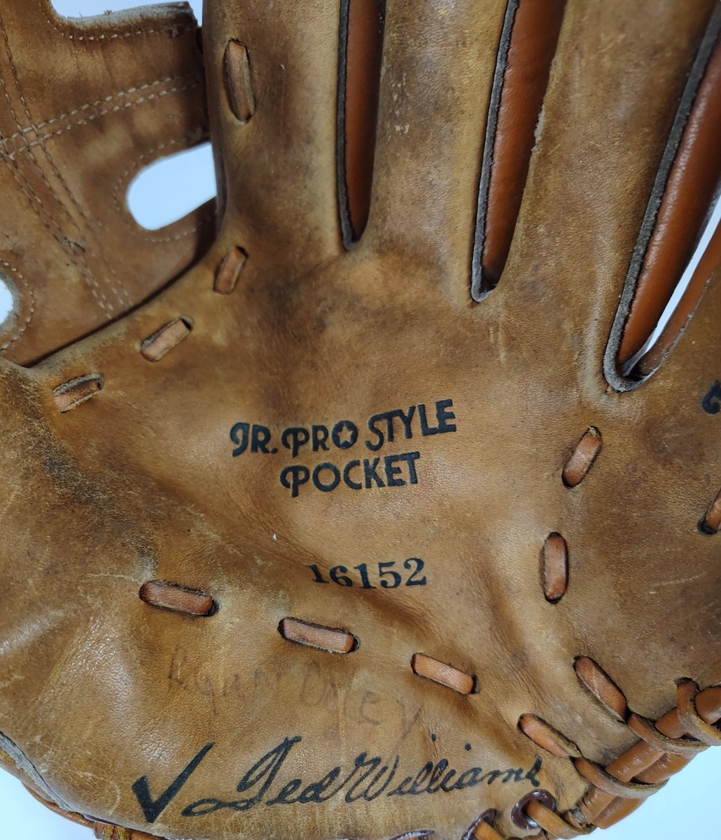 1950s 60 SEARS TED WILLIAMS JR PRO YOUTH MODEL 16152 GLOVE VINTAGE