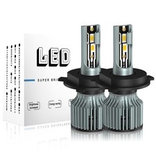 For Toyota Corolla 1998-2000 2X H4 9003 Front LED Headlight Bulbs High Low Beam