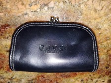 Gucci Black Kiss Lock Coin Purse ITALY