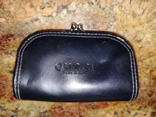 Gucci Black Kiss Lock Coin Purse ITALY